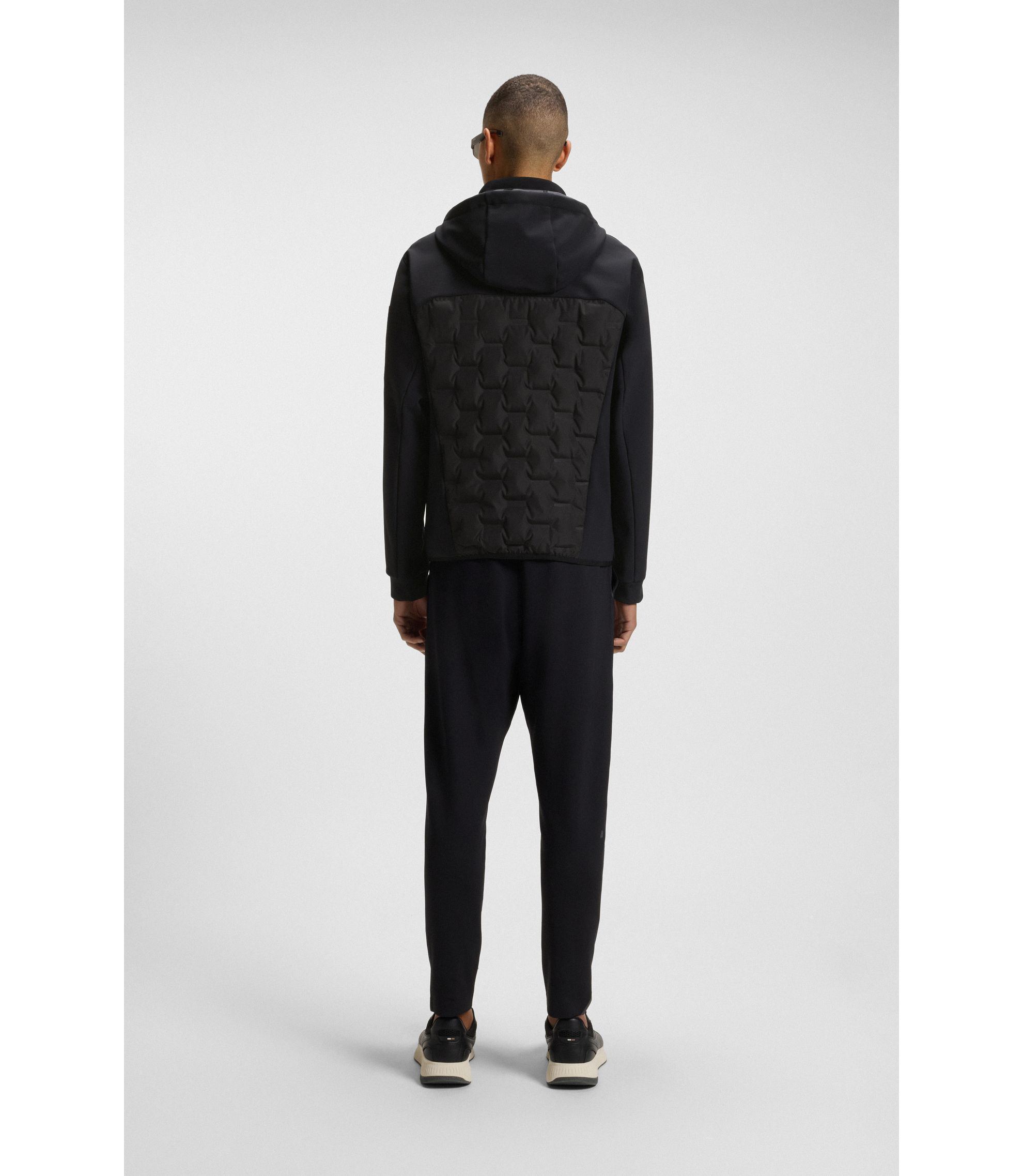 hugo boss ダウンジャケット BOSS - はっ水ダウンジャケット トーナルロゴ - ブラック