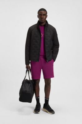 Down-filled jacket with water-repellent finish, Black