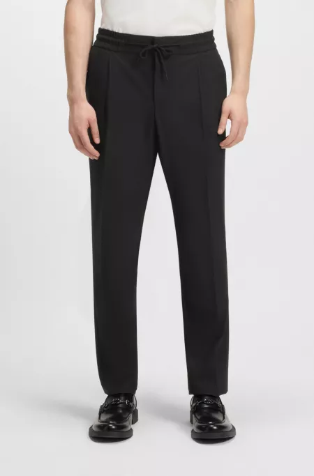 Slim-fit trousers in a wool blend