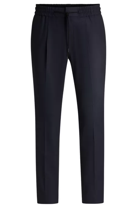 Slim-fit trousers in a wool blend