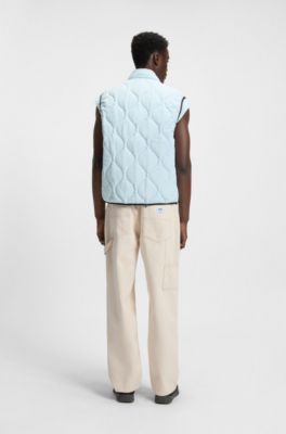 Straight-fit jeans in ecru denim with carpenter pocket, Light Beige