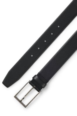 Italian-leather belt, Black