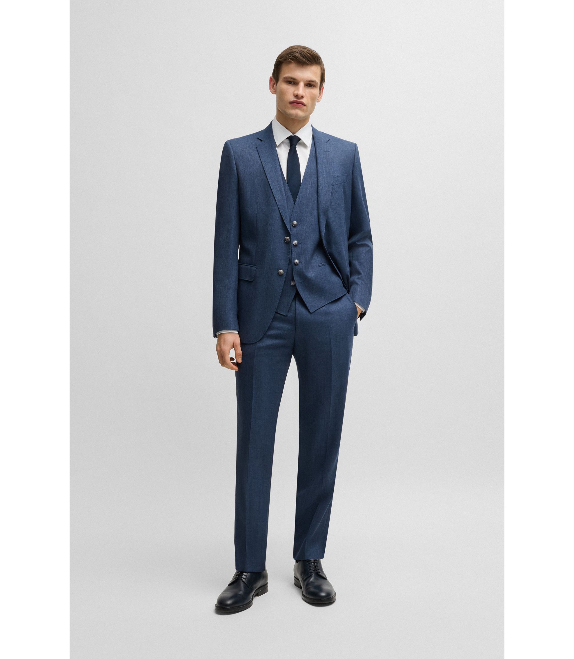Menswear Suits Hugo Boss Piece Suit Sale BOSS Slim-fit Three-piece