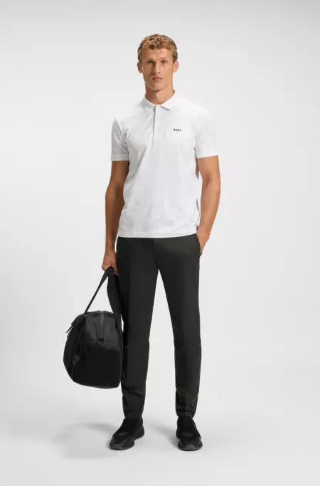 Stretch-twill golf trousers with water-repellent finish