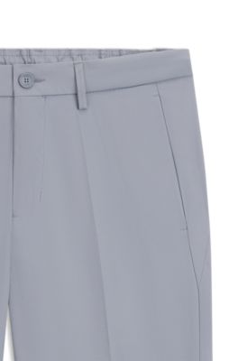 Stretch-twill golf trousers with water-repellent finish, Dark Grey