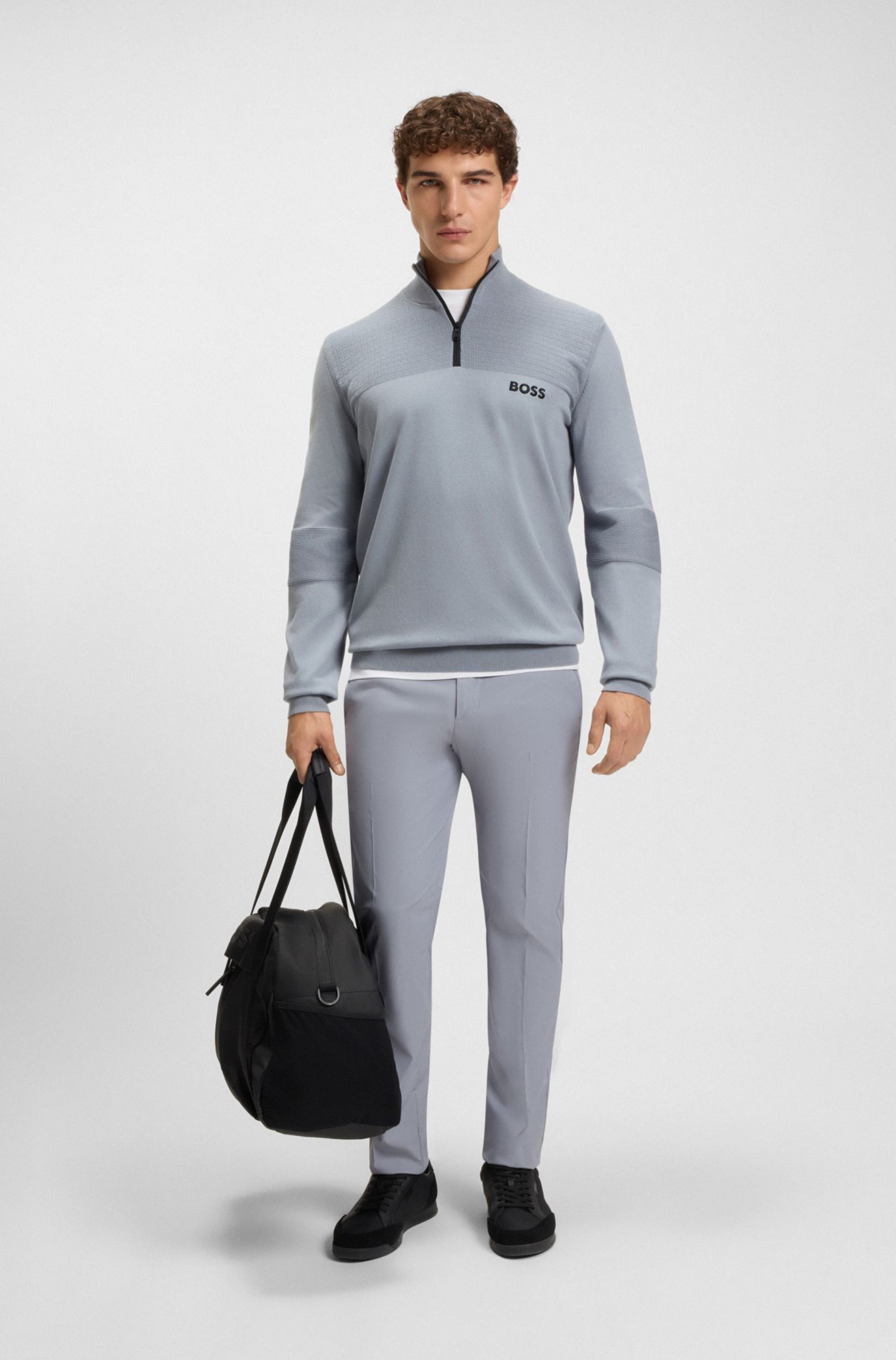 HUGO BOSS ウォーターリペレント ツイルパンツ BOSS（HUGO BOSS） スラックス ウォーターリペレント ツイル