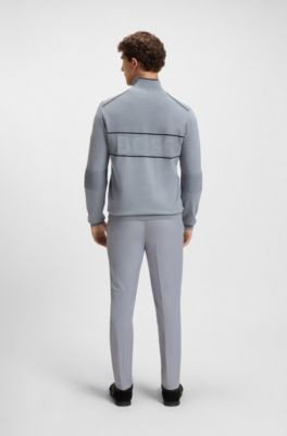 Pantalones de golf de sarga el&aacute;stica repelente al agua, Gris oscuro