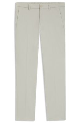 Stretch-twill golf trousers with water-repellent finish, Light Beige