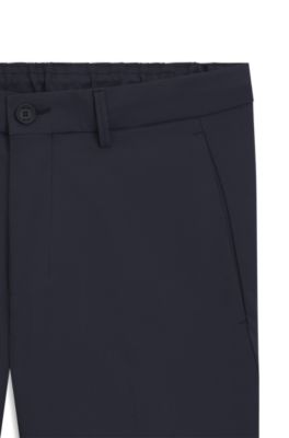 Pantalones de golf de sarga el&aacute;stica repelente al agua, Azul oscuro