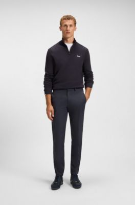 Pantalones de golf de sarga el&aacute;stica repelente al agua, Azul oscuro