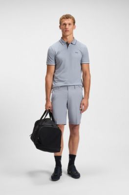 Easy-iron shorts with water-repellent finish, Dark Grey
