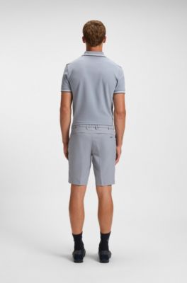 Easy-iron shorts with water-repellent finish, Dark Grey