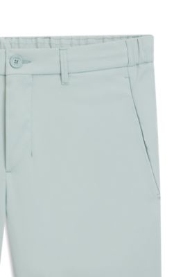 Shorts repelentes al agua con acabado de planchado f&aacute;cil, Turquesa