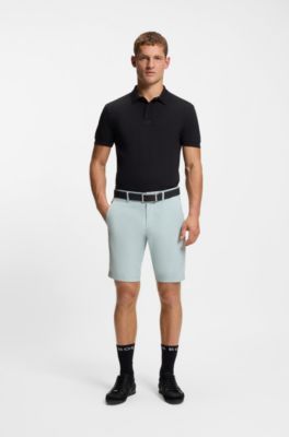 Easy-iron shorts with water-repellent finish, Turquoise