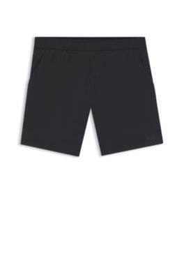 Shorts deportivos de doble capa en tejido de secado r&aacute;pido, Azul oscuro