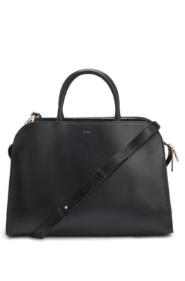 Ariell tote bag with removable pouch, White