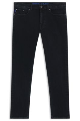 Dark-blue extra-slim-fit jeans in stretch denim, Dark Blue