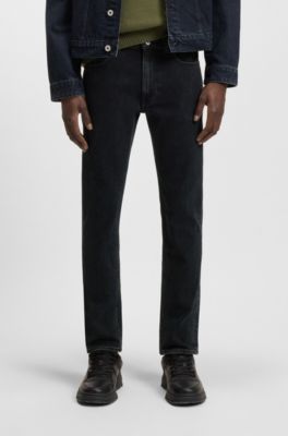 Dark-blue extra-slim-fit jeans in stretch denim, Dark Blue