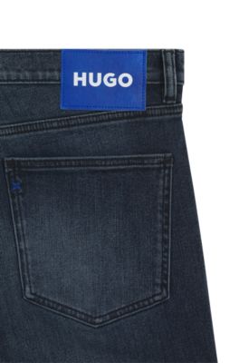 Jeans extra slim fit de denim el&aacute;stico azul, Azul oscuro