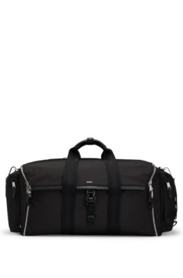 Bolsa de viaje con compartimento para trajes con cremallera, Negro