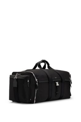 Bolsa de viaje con compartimento para trajes con cremallera, Negro