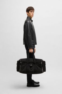 Bolsa de viaje con compartimento para trajes con cremallera, Negro