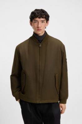 Cazadora bomber de algod&oacute;n encerado con dobladillo ajustable, Cal