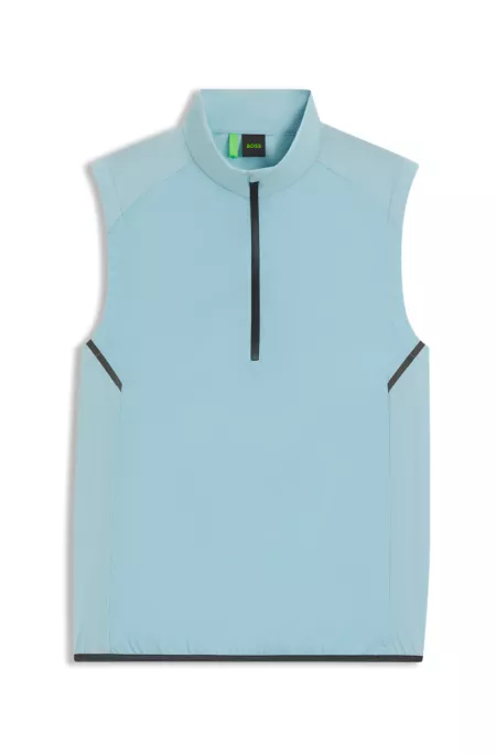 Active water-repellent gilet with quick-dry performance