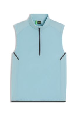 Active water-repellent gilet with quick-dry performance, Light Blue