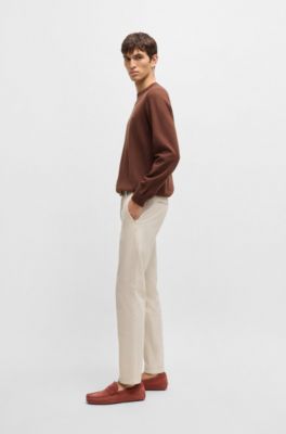 Penny-trim moccasins in suede, Brown