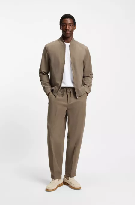 Crepe-outsole moccasins in suede