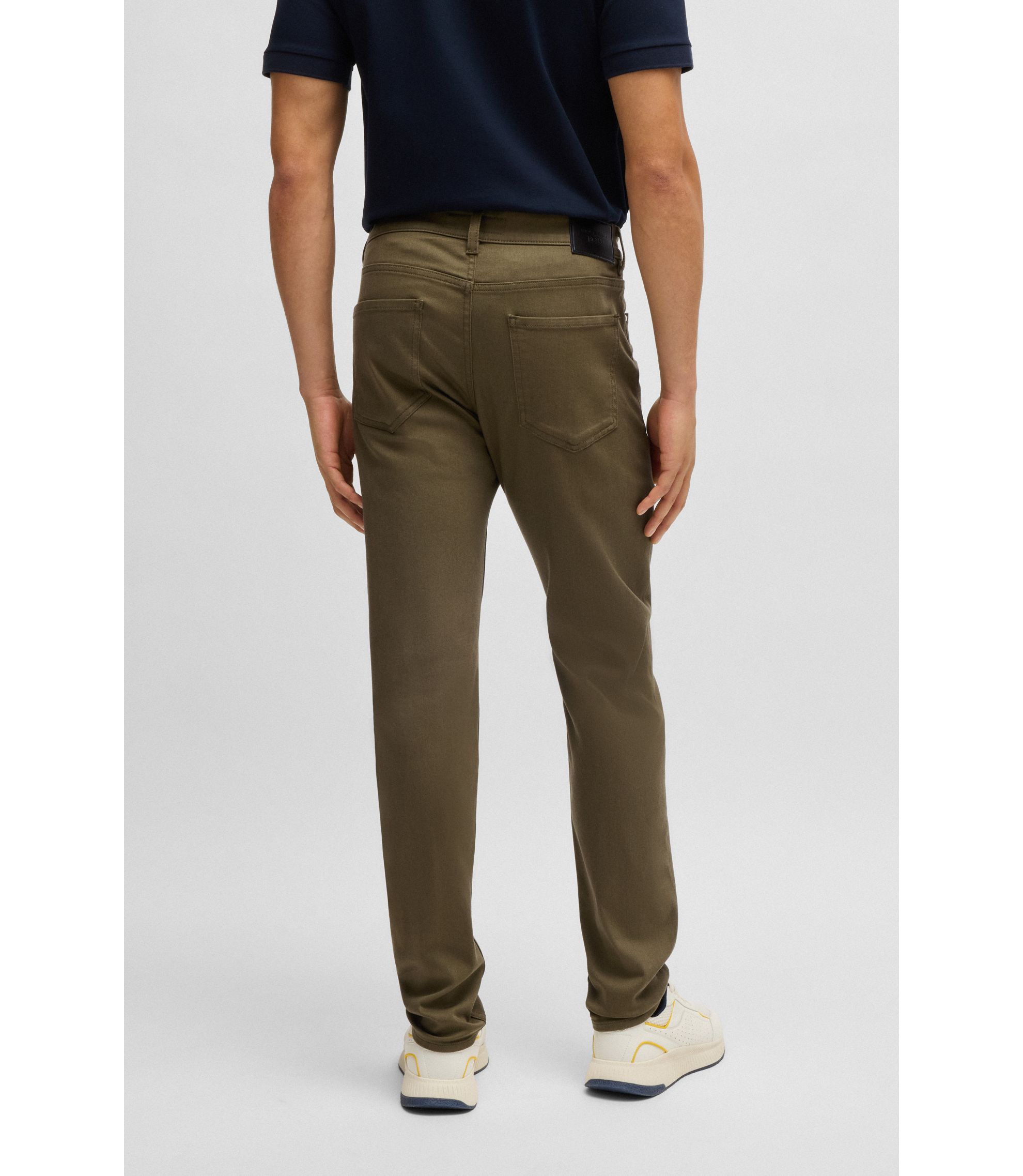 BOSS - Porsche x BOSS tapered-fit jeans in performance-stretch