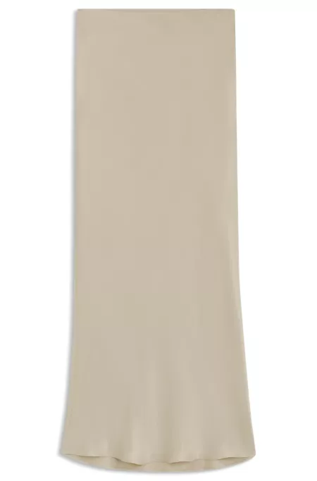 Satin skirt in a regular fit