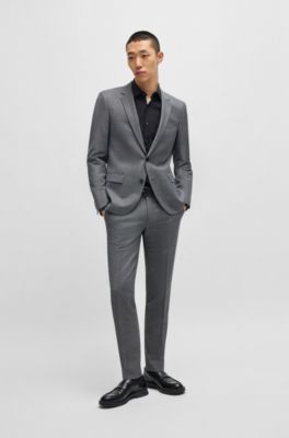 Brush-off leather loafers with padded strap, Black