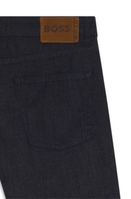 Blue slim-fit jeans comfort-stretch denim