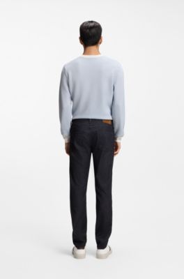 Blue slim-fit jeans comfort-stretch denim