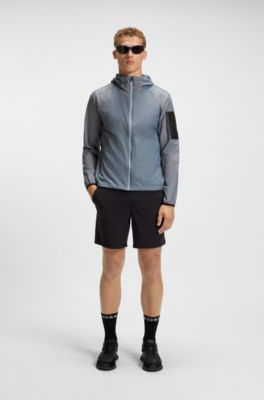 Water-repellent jacket in lightweight ripstop, Dark Grey