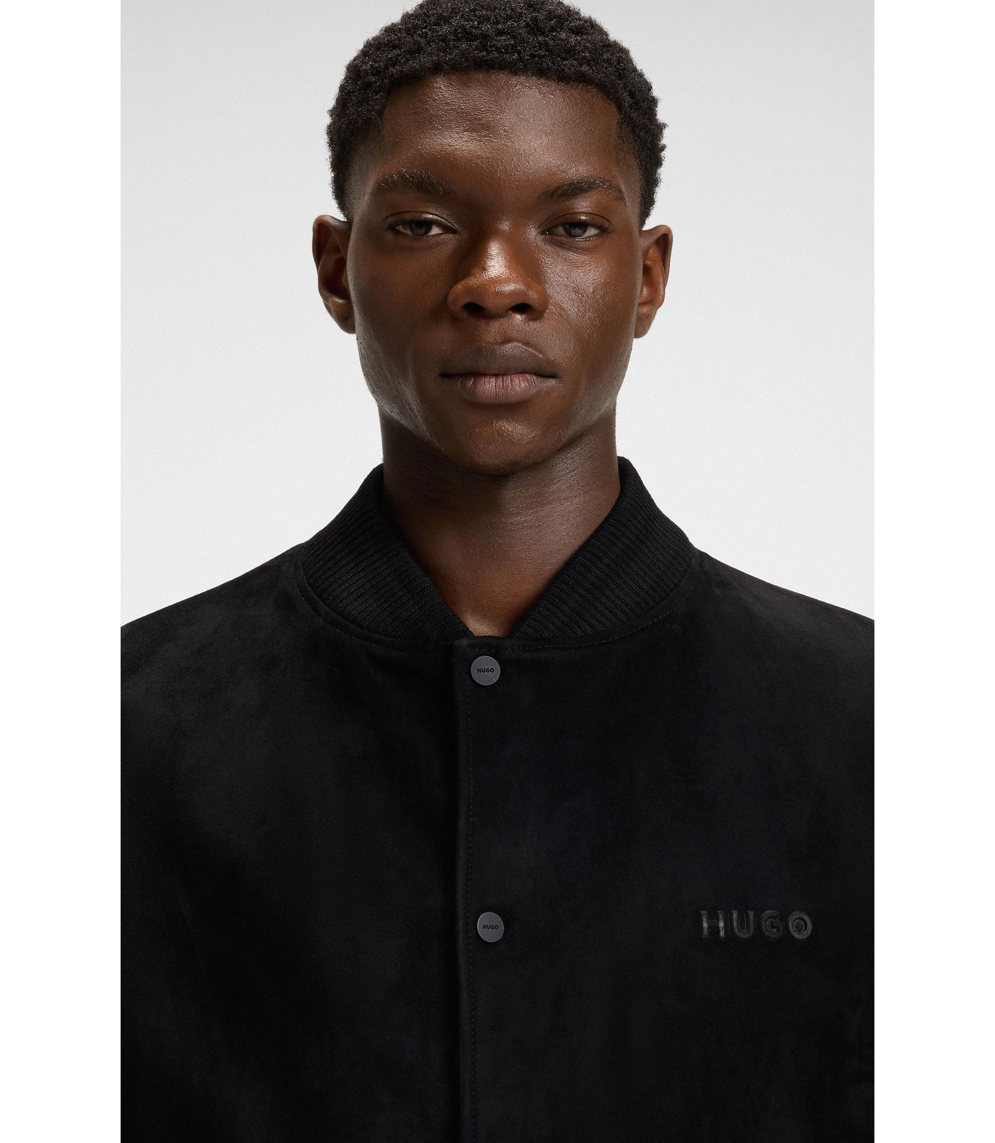 HUGO BOSS TWENTY suède ブルゾン イタリア製 BOSS - Regular-fit jacket in suede - Beige