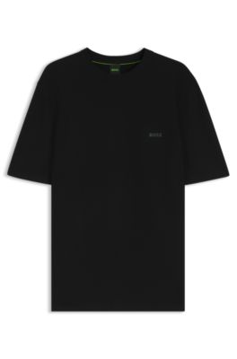 Jersey de punto de canal&eacute; con detalle de logo, Negro