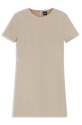 Robe droite en crêpe doux