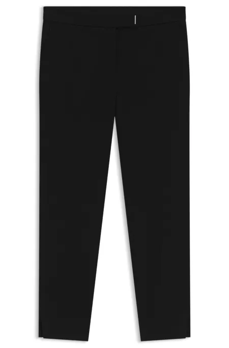 Slim-fit trousers in stretch fabric
