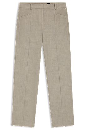 Pantalon Relaxed en laine vierge chinée