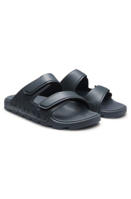Two-strap logo slides, Light Blue