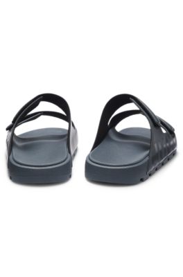 Two-strap logo slides, Light Blue