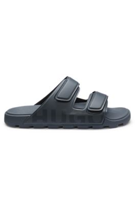 Two-strap logo slides, Light Blue