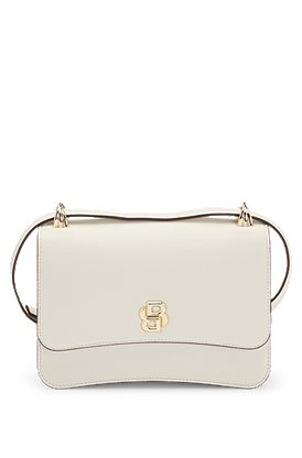 Sac porté croisé grainé à monogramme Double B