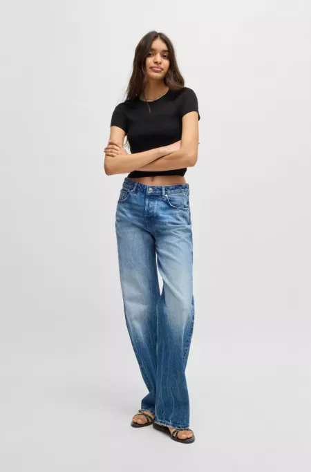 Flat sandals in nappa leather with logo buckles