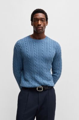 Italian-made suede belt with frame buckle, Dark Blue