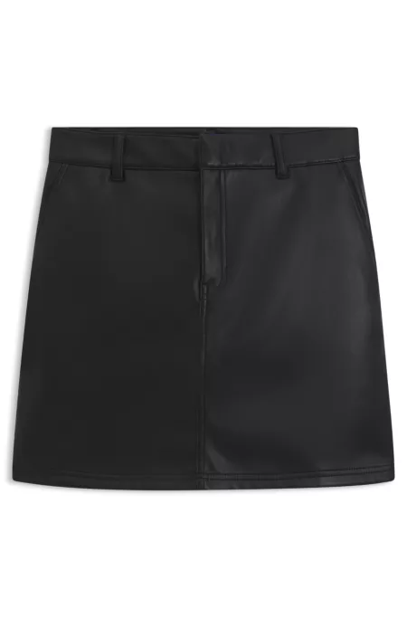 Mini skirt in faux leather