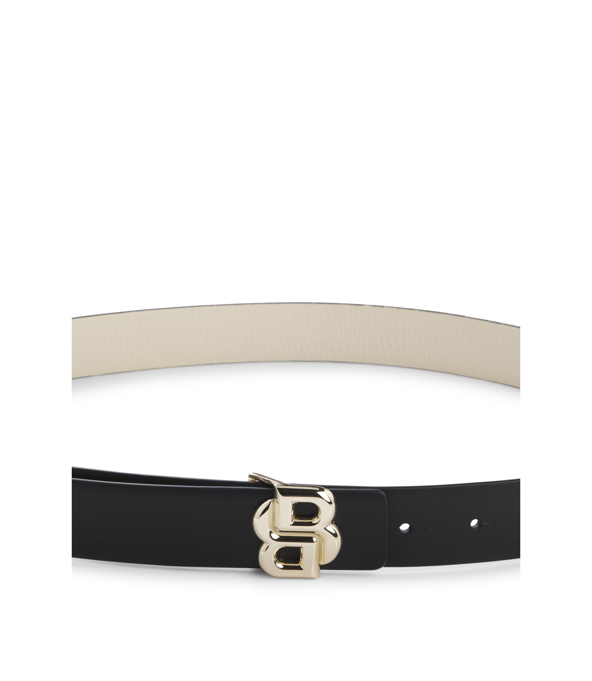 Borbonese Genuine Leather Belt with Classic Buckle Design Women Bicolor Belts Nocona Belt Co. Women main image 4